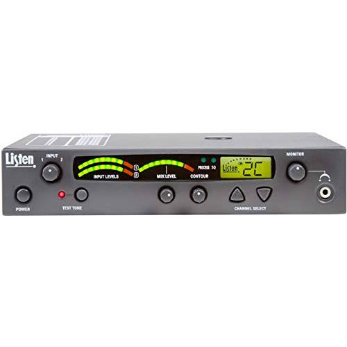 Listen Technologies LT-800-216-01 문구류 RF 송신기 (216 Mhz), 모양 and Listen LCD 디스플레이, 밸런스 and 언밸런스드 오디오 입력, Built-in 오토 프로세서, 57 선택가능 채널