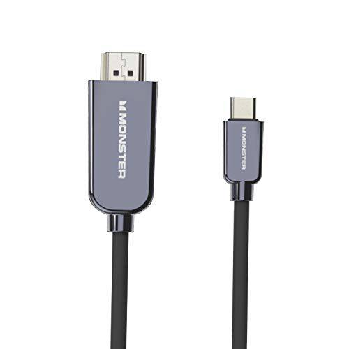 USB Type-C 플러그 to HDMI to 4K HDMI 플러그 케이블, 5.9FT