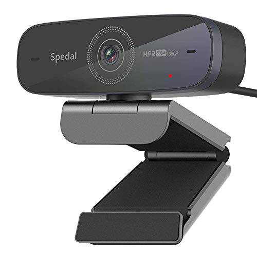 웹캠 60fps 1080P, 2021 오토포커스 컴퓨터 카메라 OBS 게이밍 회의, USB 스트리밍 카메라 듀얼 마이크 비디오 통화 and 레코딩, 데스크탑 or 노트북