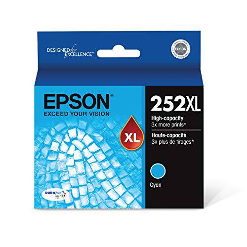 Epson T252XL220 - 잉크카트리지, 프린트잉크 - Cyan - DURABrite 울트라 하이 용량 - 프라임 Eligible