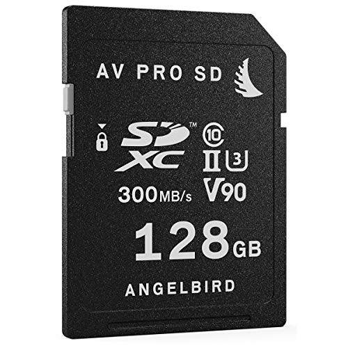 Angelbird AV 프로 SD MK2 V90 128GB Class 10 UHS-II U3 SDXC 메모리 카드, 300 MB/ s Read and 280 MB/ s Write