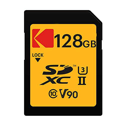 코닥 64GB UHS-II U3 V90 울트라 프로 SDXC 메모리 카드 - up to 300MB/ s Read 스피드 and 270MB/ s Write 스피드