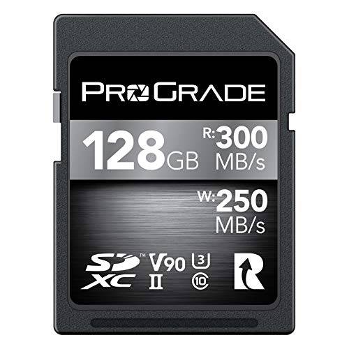 SD UHS-II 128GB 카드 V90 up to 250MB/ s Write 스피드 and 300 MB/ s Read 스피드 | 프로페셔널 블로거, 영화제작자,  사진작가&  컨텐츠 큐레이터  By Prograde 디지털