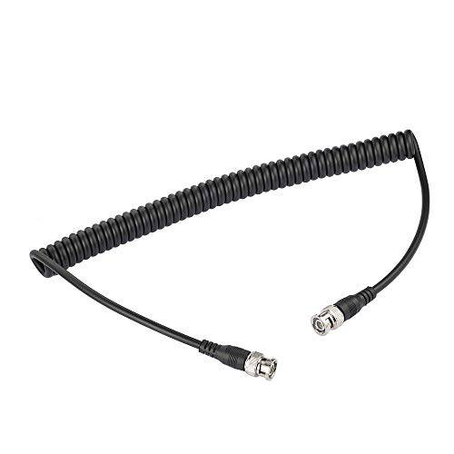 Superbat BNC 케이블 3G/ HD SDI Cable(1M/ 3.28ft 75Ω) 코일 케이블 BNC to BNC 연장 동축, Coaxial,COAX 케이블 카메라 and 비디오 Equipment，Supports HD-SDI/ 3G-SDI/ 4K/ 8K，SDI 비디오 케이블 (블랙, 1Pcs)