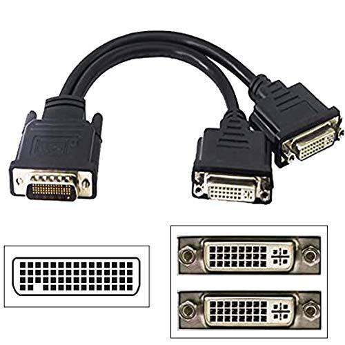 DMS 59 to 듀얼 DVI 어댑터 케이블, DMS 59 핀 Male to 2 DVI 24+ 5 Female 컨버터, 변환기 풀 HD 1080P Gold-Plated 듀얼 모니터 Y 분배기