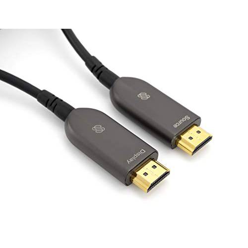Light-Link 파이버 8K HDMI 2.1 케이블, 30ft by Sewell,  블랙