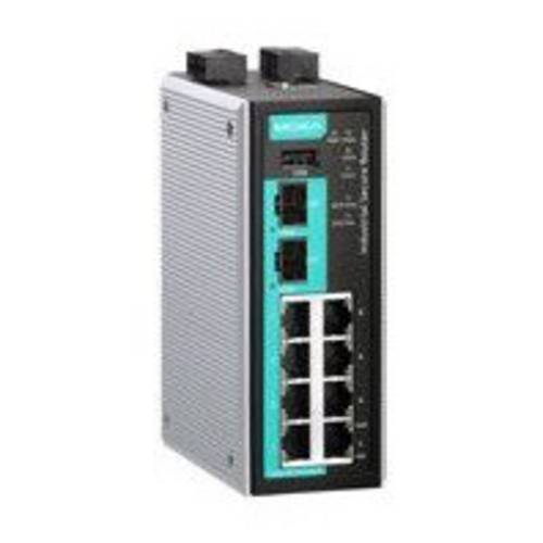 MOXA EDR-810-VPN-2GSFP 산업용 안전한 라우터 스위치 8 x 10/ 100BaseTX 포트, 2 x 1000BaseSFP 슬롯, 1 WAN, 방화벽/ NAT, 10C to 60°C