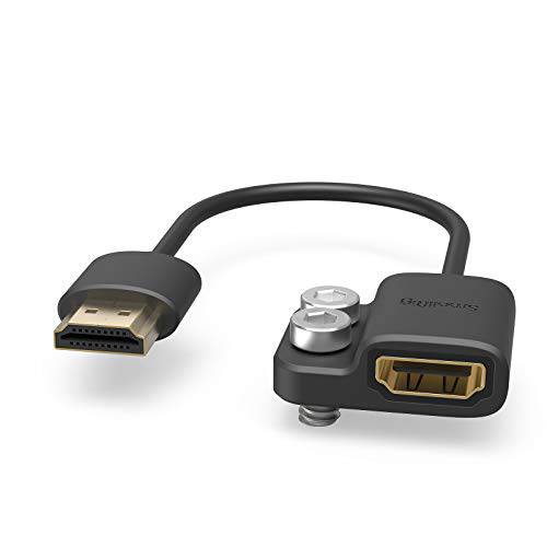 SMALLRIG Ultra-Slim 4K HDMI 어댑터 케이블, Female HDMI 타입 A to Male HDMI 타입 A, 4K@60HZ, BMPCC 4K& 6K/ 소니 A7SIII/ 파나소닉 GH5, S1H - 3019