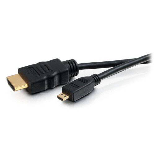 C2G 마이크로 HDMI to HDMI, 4K,  고속 HDMI 케이블, 이더넷, 60Hz, 10 Feet (3.04 미터), 블랙, 케이블 to 고 50616
