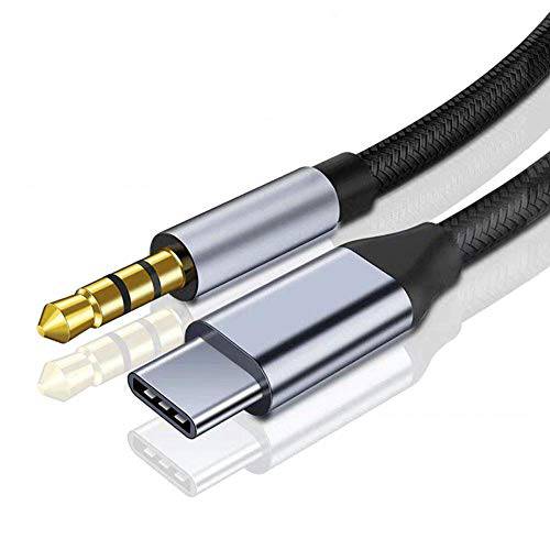 USB C Aux 케이블, 타입 C Male to 3.5mm Male 잭 어댑터, 연장 오디오 케이블 자동차 스테레오, 스피커, 헤드폰 삼성 갤럭시 S21 S20 울트라 S20+ 플러스 5G, 노트 20/ 10, 픽셀 4/ 3 XL-3.3ft