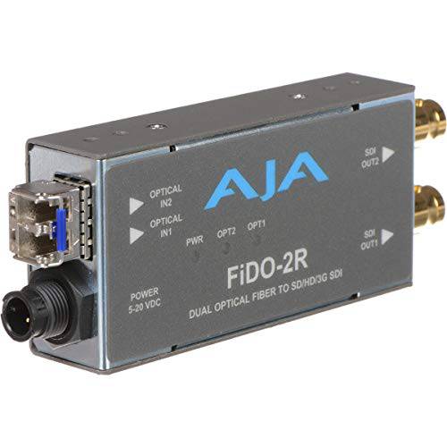 AJA FiDO-2R 듀얼 채널 파이버 to SDI 컨버터, 변환기