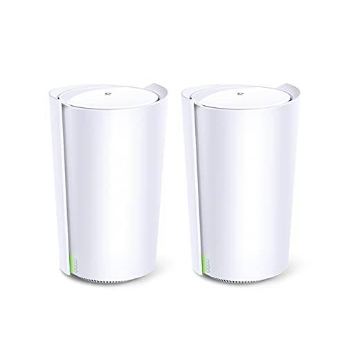 TP-Link 데코 Tri-Band 와이파이 6 매쉬 System(Deco X90) - 커버 up to 6000 Sq.Ft, 대체 라우터 and 익스텐더, AI-Driven and 스마트 안테나, 2-Pack