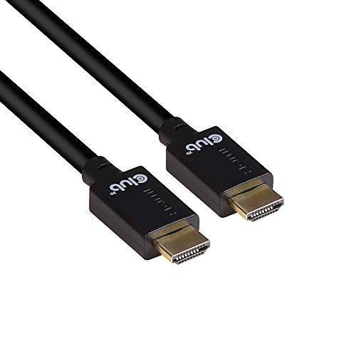 Club3D CAC-1373 울트라 고속 HDMI 인증된 케이블 4K 120Hz 8K 60Hz (with DSC 1.2, 3 미터/ 9, 84 Feet 블랙, Male-Male