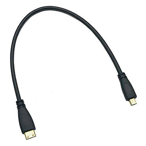 Seadream 마이크로 HDMI 타입 D Male to 미니 HDMI 타입 C Male 커넥터 어댑터 케이블 케이블 (1Feet 1Pack)