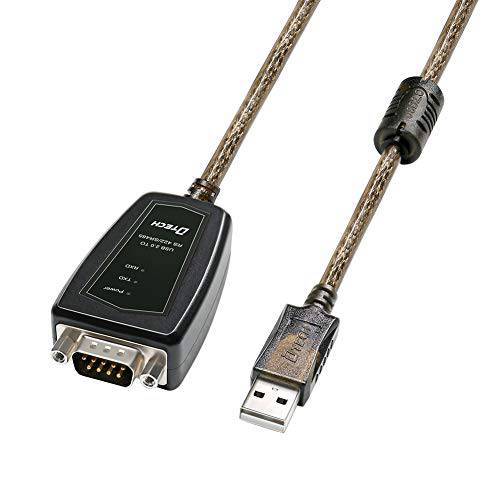 DTECH USB to RS485 어댑터 RS422 Serial 포트 케이블 CP2102 칩 터미널 보드 LED 라이트 페라이트 코어 윈도우 10 8 7 XP Mac (5 Feet)