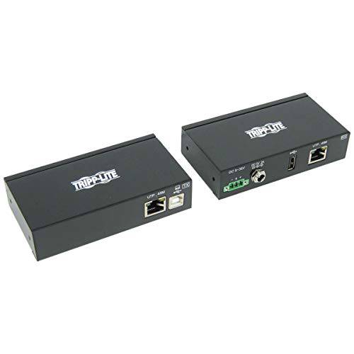 Tripp 라이트 1 포트 산업용 USB Over Cat6 확장기, ESD 프로텍트, PoC, USB 2.0, 장착가능, 150 ft. (B203-101-IND)
