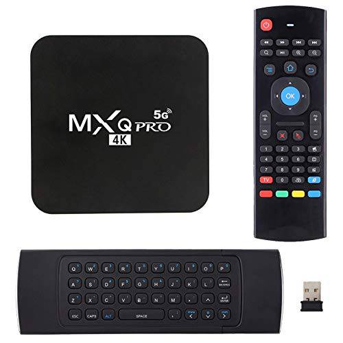 MXQ 프로 5G 무선 미니 키보드 안드로이드 10.0 tv 박스 램 2GB ROM 16GB 안드로이드 스마트 박스 H.265 HD 3D 듀얼밴드 2.4G/ 5.8G 와이파이 쿼드코어 홈 미디어 플레이어