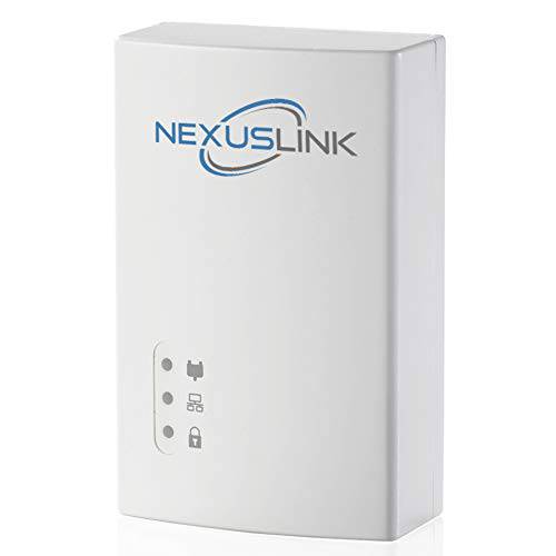 NexusLink G.hn Powerline 랜포트 | 1200Mbps | 기가비트 포트, 파워 절약, 홈 네트워크 확장기 안정된 이더넷 연결 온라인 게이밍, 비디오 스트리밍 | 싱글 디바이스 (GPL-1200)
