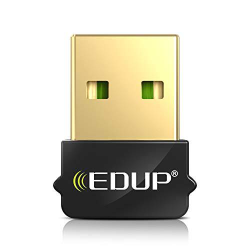 미니 USB 블루투스 5.0 어댑터 PC, USB2.0 블루투스 EDR 동글 데스크탑 PC 노트북 호환가능한 윈도우 10/ 8.1/ 8/ 7 (Need 설치 드라이버)