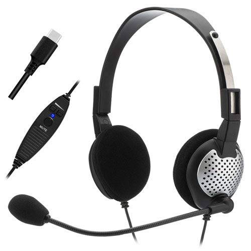 NC-185VM USB-C USB-C On-Ear 스테레오 헤드셋 Noise-canceling 마이크,마이크로폰