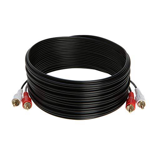 2RCA Male to 2RCA Male 컴포지트, Composite 오디오 케이블,  금도금 3ft, 6ft, 10ft, 12ft, 25ft (25FT)
