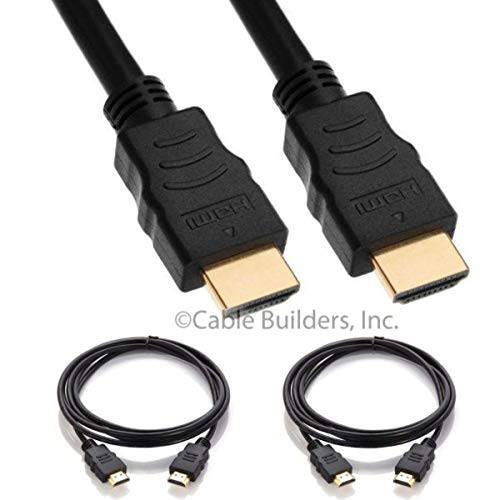 케이블 건축가용 숏 HDMI 케이블 [2-Pack], UHD 울트라 고속 HDMI 2.0 이더넷, 4K@30/ 50/ 60Hz, 1080P/ 2160P, 18GBps, 3D, 오디오 리턴, Molded (1FT (2-Pack))