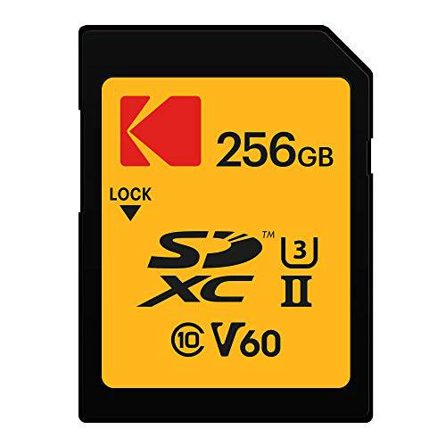 코닥 256GB UHS-II U3 V60 울트라 프로 SDXC 메모리 카드