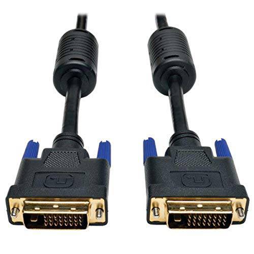 Tripp 라이트 DVI 듀얼 링크 케이블, 디지털 TMDS 모니터 케이블 (DVI-D M/ M) 50-ft.(P560-050),  블랙