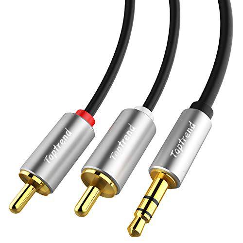 Toptrend 3.5mm Male to Male AUX 스테레오 오디오 케이블, 스테레오 오디오 잭 케이블 (SAU04-10FT)