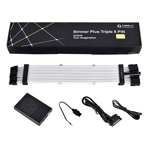 LIAN LI STRIMER 플러스 트리플 8 핀 -주소지정가능 RGB VGA 파워 케이블