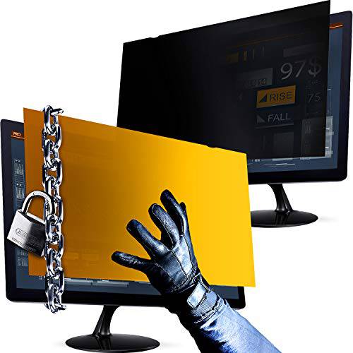 블랙 21.5 인치 16:9 and 골드 21.5 인치 16:9 컴퓨터 프라이버시 스크린 필터 와이드스크린 컴퓨터 모니터 - 프라이버시 - Anti-Glare and Anti-Scratch 보호 필름 데이터 Confidentiality - 데스크탑