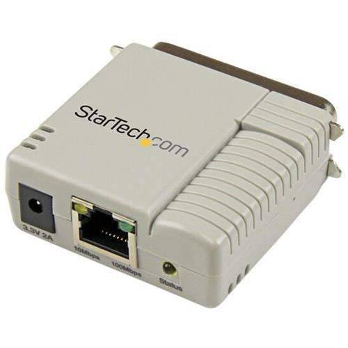 StarTech PM1115P2 1 포트 10/ 100 Mbps 이더넷 평행 네트워크 프린트 서버