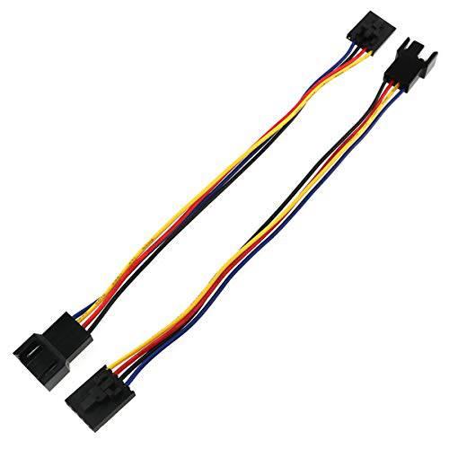 E-outstanding 5Pin to 4Pin 팬 어댑터 케이블 2PCS 17.5cm 5Pin to 4Pin 컨버터, 변환기 연장 케이블 와이어 Dell