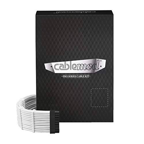 CableMod E-Series 프로 ModFlex 케이블 키트 EVGA G5/ G3/ G2/ P2/ T2 - 화이트 [CM-PEV2-FKIT-KW-R]