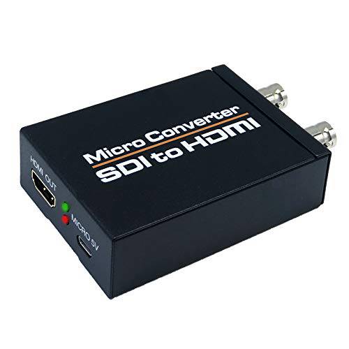 SDI to HDMI 컨버터, 변환기, SDI in HDMI Out SDI Loopout, 1080P 오토 포맷 감지,센서 스테레오 오디오 De-embedder