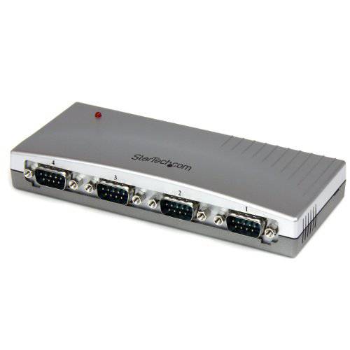 StarTech ICUSB2324 4 포트 USB to RS232 Serial DB9 어댑터 허브 스타일: 데스크탑 사이즈: 4 포트 PC, 개인 컴퓨터