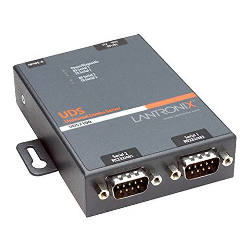 Lantronix UDS2100 2-Port 디바이스 서버 - 2 x DB-9, 1 x RJ-45 (125163C)