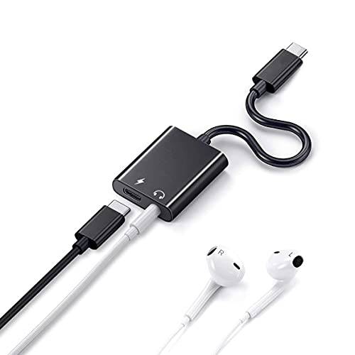 USB C to 3.5mm 헤드폰 어댑터, USB C PD 고속충전 삼성 갤럭시 S21 5G/ S21+/ S21 울트라/ S20/ Note20/ Note10, 픽셀 5/ 4/ 4XL/ 3/ 3XL, 아이패드 프로 2021/ 2020/ 2018, Oneplus and More