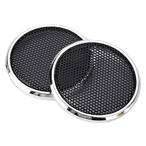 ASHATA 스피커 커버, 2 PCS 1 인치 오디오 스피커 장식 보호 Grills 커버 스틸 매쉬 케이스, 라운드