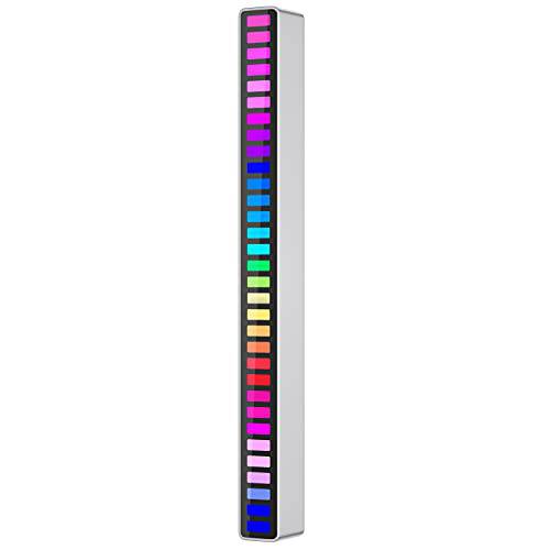 32 비트 음악 레벨 인디케이터 라이트 음성 사운드 컨트롤 오디오 스펙트럼 RGB 바 LED 디스플레이 Rhythm 라이트 자극 Colorful 신호