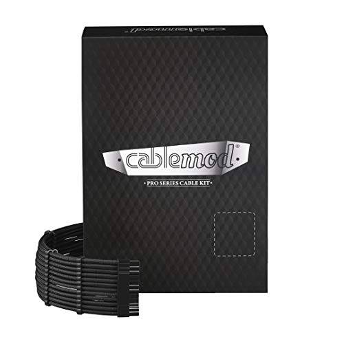 CableMod C-Series 프로 ModFlex Sleeved 케이블 키트 커세어 RM 블랙 라벨/ RMi/ RMX (블랙)