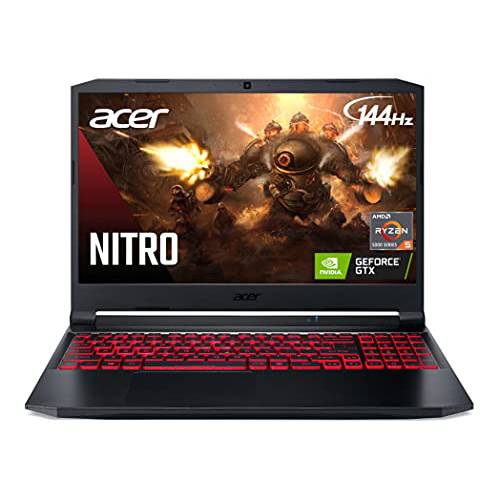 Acer 니트로 5 AN515-45-R83Z 게이밍 노트북, AMD 라이젠 5 5600H Hexa-Core 프로세서 | Nvidia GeForce GTX 1650 | 15.6 FHD 144Hz IPS 디스플레이 | 8GB DDR4 | 256GB NVMe SSD | 와이파이 6 | 백라이트 키보드