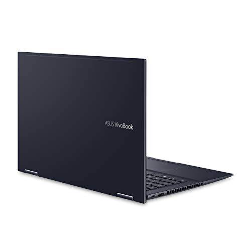 ASUS VivoBook 플립 14 Thin and 라이트 2-in-1 노트북, 14” FHD 터치 디스플레이, AMD 라이젠 7 5700U, 8GB 램, 512GB SSD, 스타일러스, 윈도우 10 홈, 지문인식 리더, 리더기, Bespoke 블랙, TM420UA-DS71T