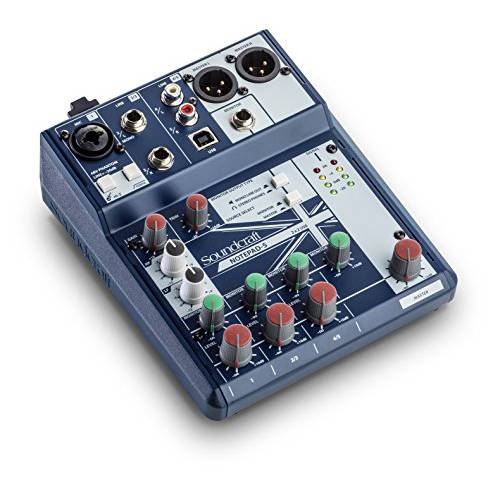Soundcraft Notepad-5 Small-Format 아날로그 Five-Channel 믹싱 콘솔 USB I/ O (5085980US)