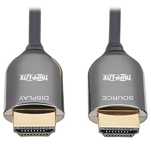 Tripp 라이트 HDMI 파이버 액티브 광학 케이블 AOC Plenum Rated 8K 60Hz M/ M 15M (P568F-15M-8K6)