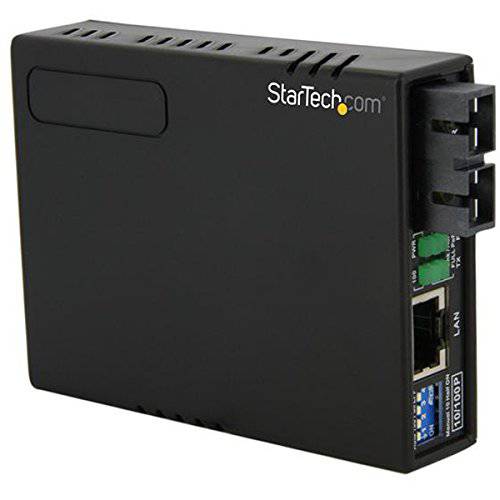 StarTech.com 2 km 파이버 미디어 컨버터, 변환기 - 10/ 100Mbps 이더넷 - 멀티 모드 SC 파이버 - PoE - 이더넷 미디어 컨버터, 변환기 (MCM110SC2P)