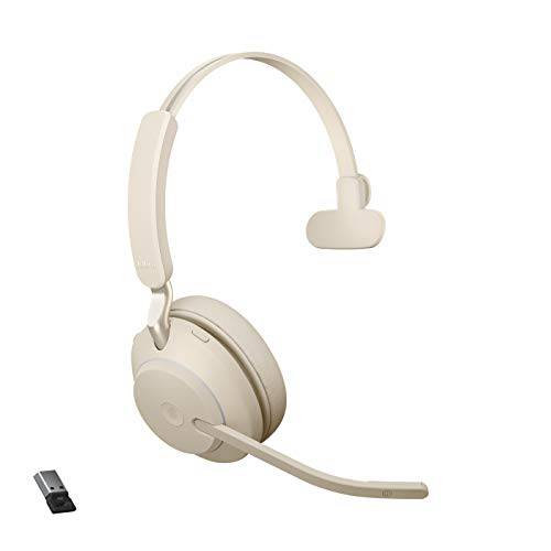 자브라 Evolve2 65 USB-A MS 모노 - 베이지 무선 헤드셋/ 음악 헤드폰,헤드셋