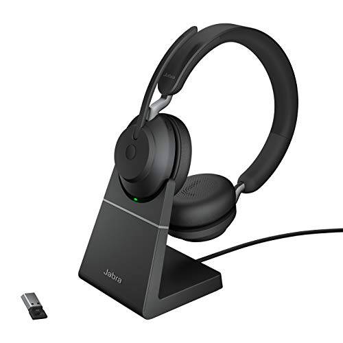 자브라 Evolve2 65 USB-A UC 스테레오 충전 스탠드 - 블랙 무선 헤드셋/ 음악 헤드폰,헤드셋