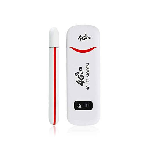 Yoidesu 4G LTE USB 와이파이 모뎀, 100Mbps 휴대용 와이파이 라우터, 네트워크 핫스팟, 3G 4G 와이파이 모뎀, 라우터, 지원 LTE B1/ B3/ B7/ B8/ B20 SIM/ USIM 카드 FDD, WCDMA, TF 카드 슬롯 up to 32GB, 휴대용 와이파이 스틱