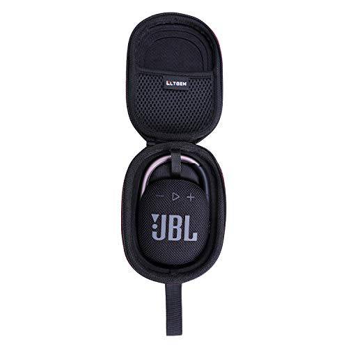LTGEM EVA 하드 케이스 JBL 클립 4 휴대용 스피커 블루투스, 방수 and 방진 기능 - 블랙